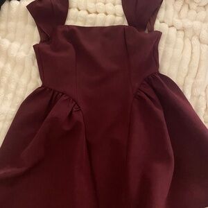 Vestique Red Burgundy Dress (winter wishes dress)